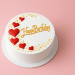 Vanilla Love Heart Cake